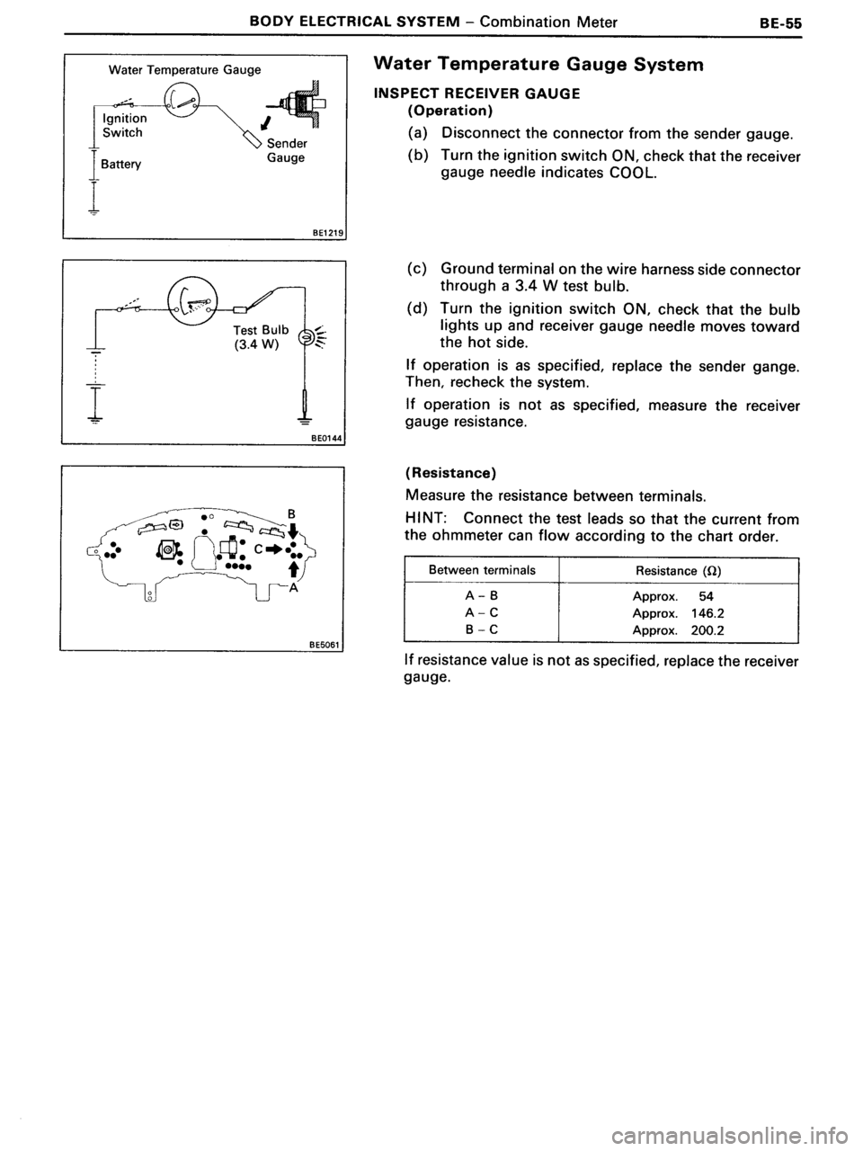 TOYOTA MR-2 1991  Factory Repair Manual 