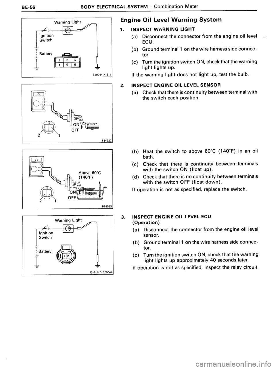 TOYOTA MR-2 1991  Factory Repair Manual 