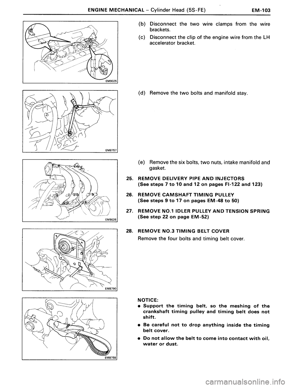 TOYOTA MR-2 1991  Factory Repair Manual 
