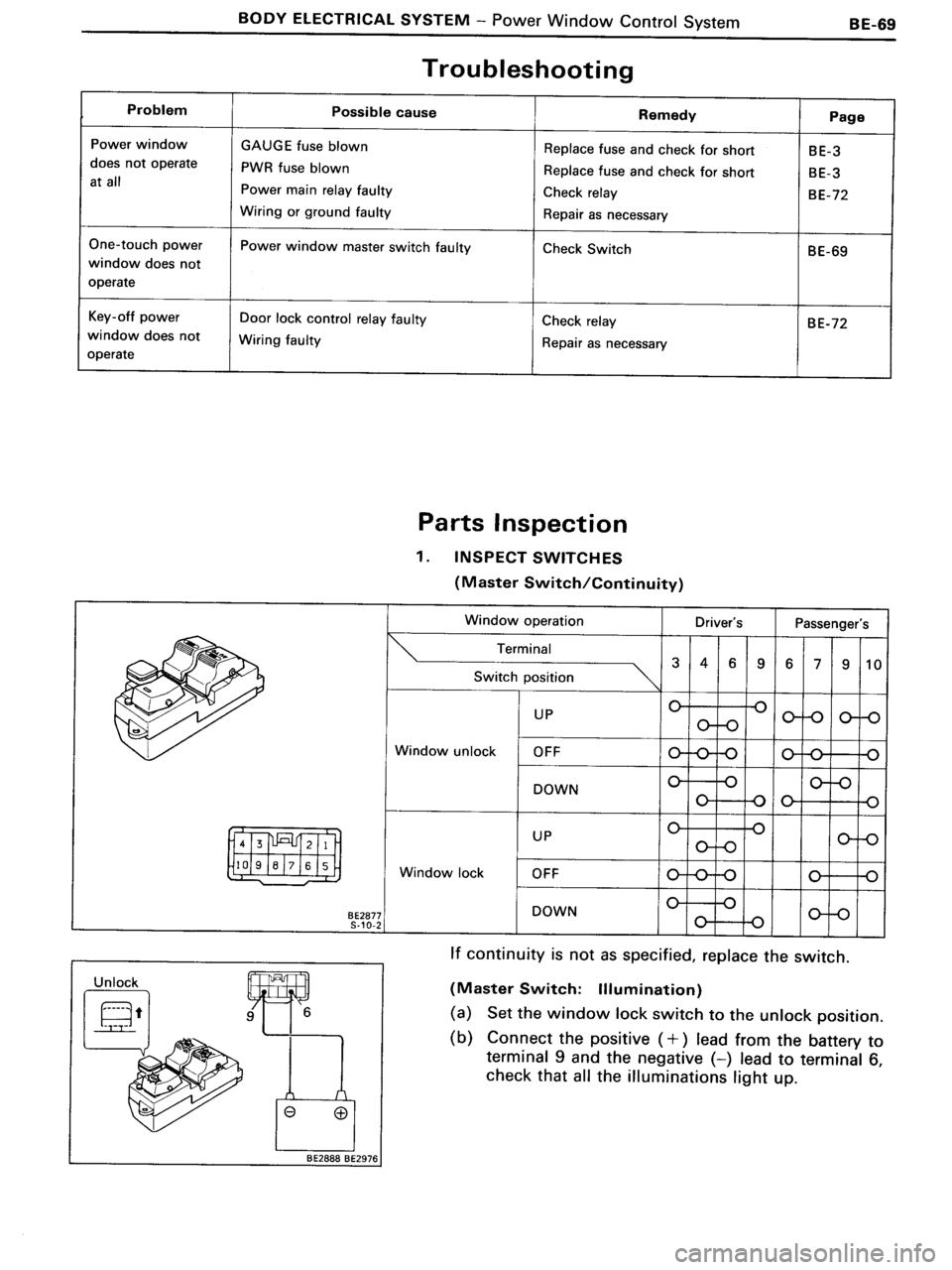 TOYOTA MR-2 1991  Factory Repair Manual 