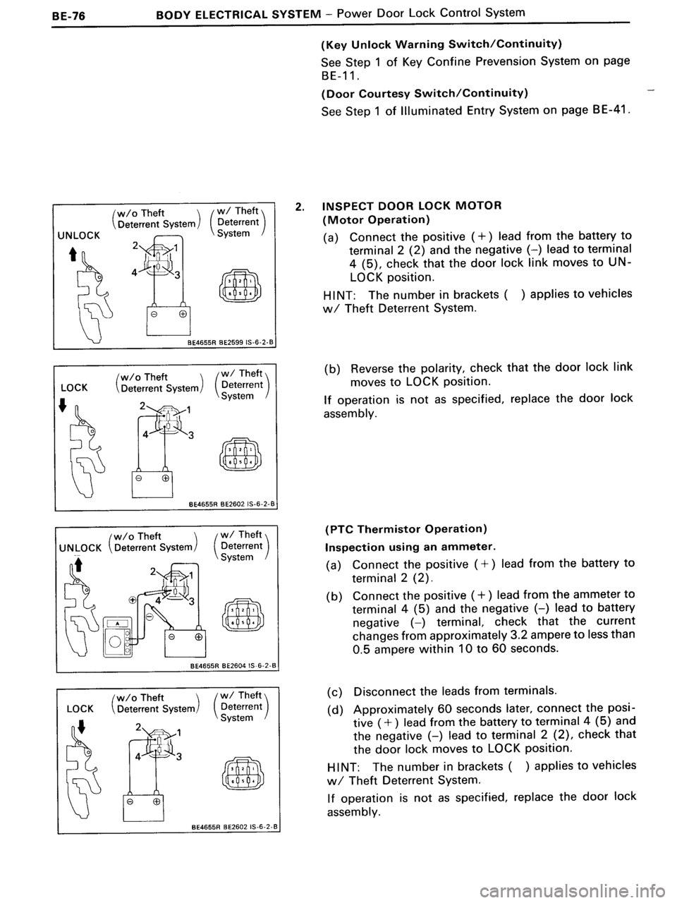 TOYOTA MR-2 1991  Factory Repair Manual 