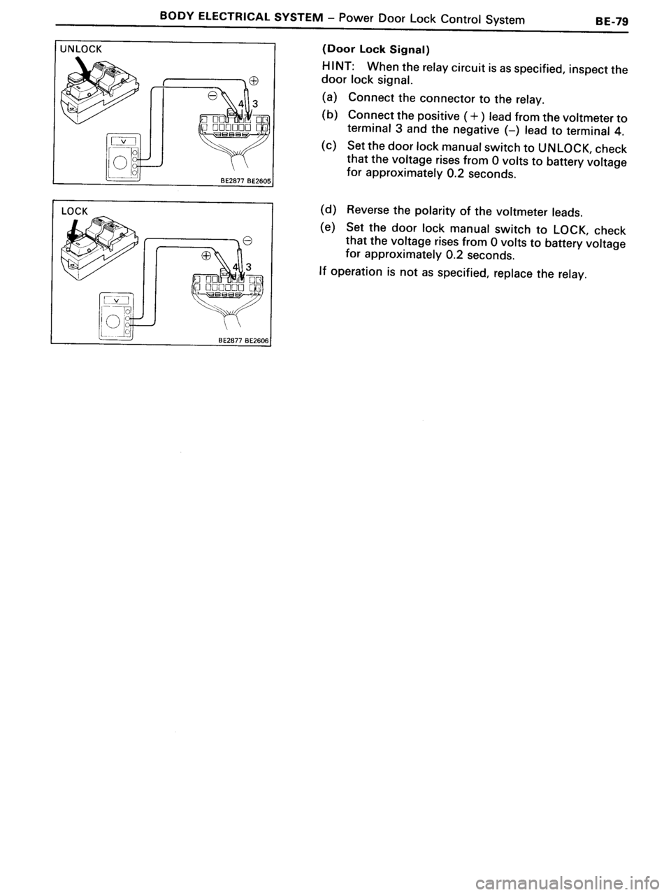 TOYOTA MR-2 1991  Factory Repair Manual 
