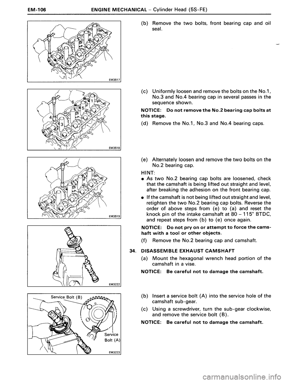TOYOTA MR-2 1991  Factory Repair Manual 