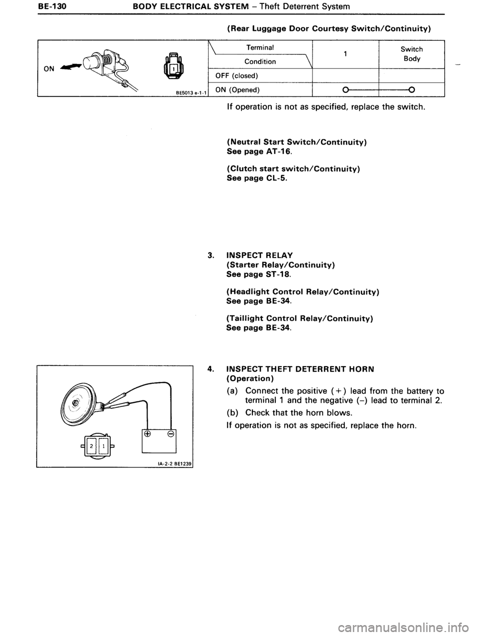 TOYOTA MR-2 1991 Factory Repair Manual TOYOTA MR-2 1991 Factory Repair Manual