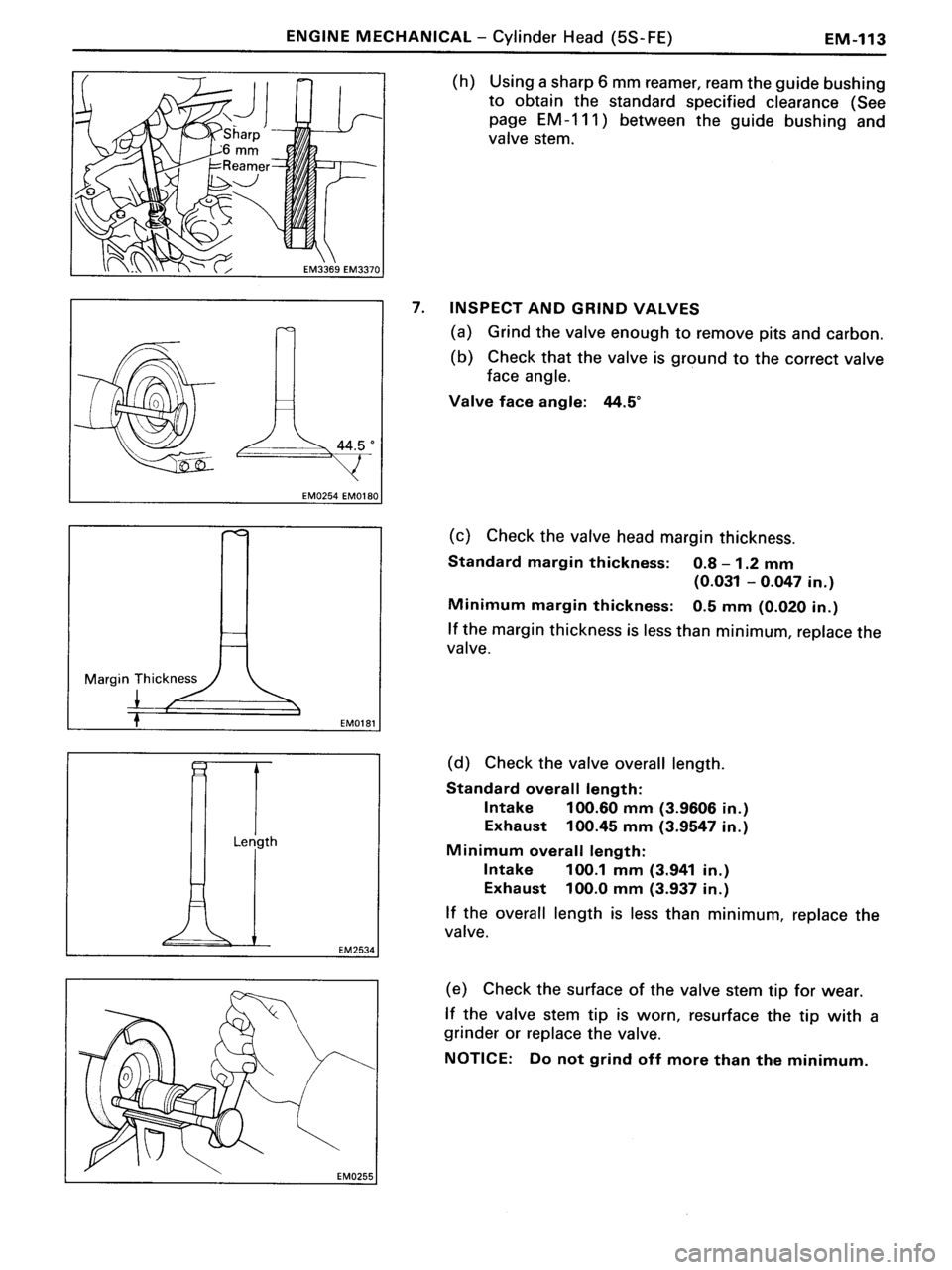TOYOTA MR-2 1991  Factory Repair Manual 