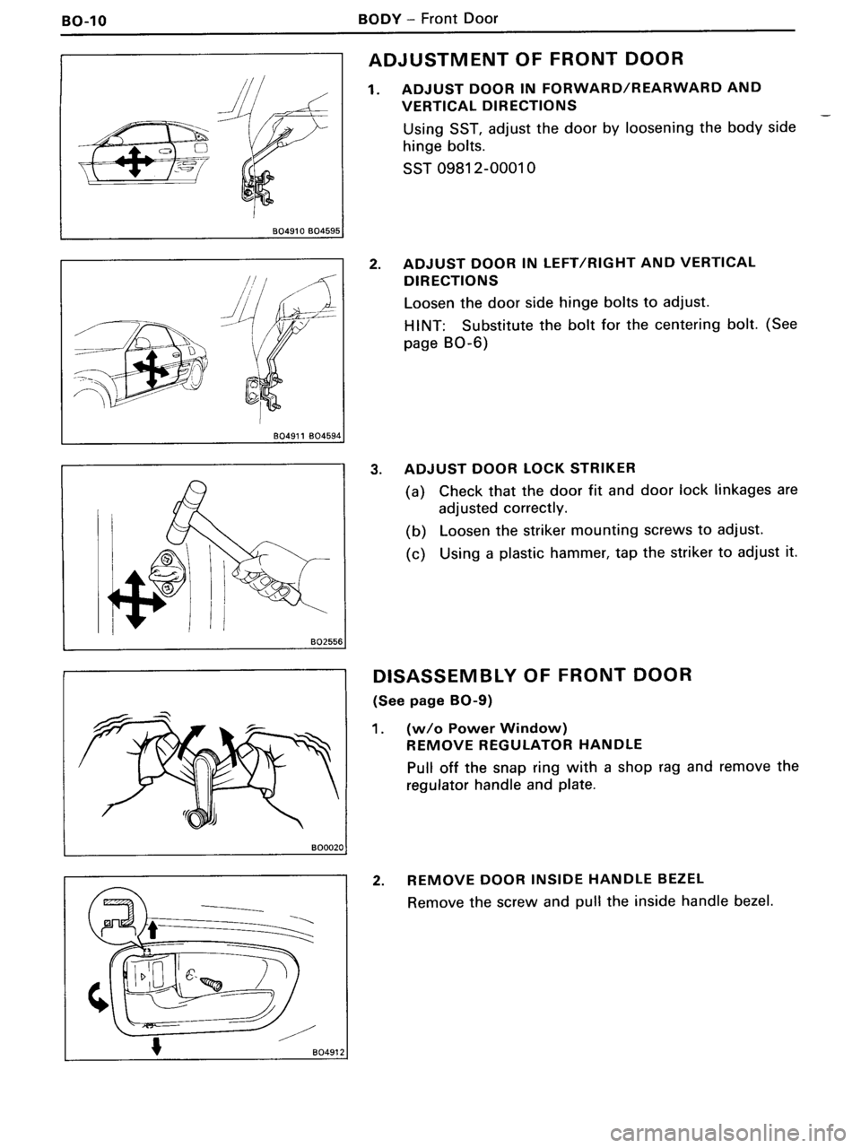 TOYOTA MR-2 1991 Factory Repair Manual TOYOTA MR-2 1991 Factory Repair Manual