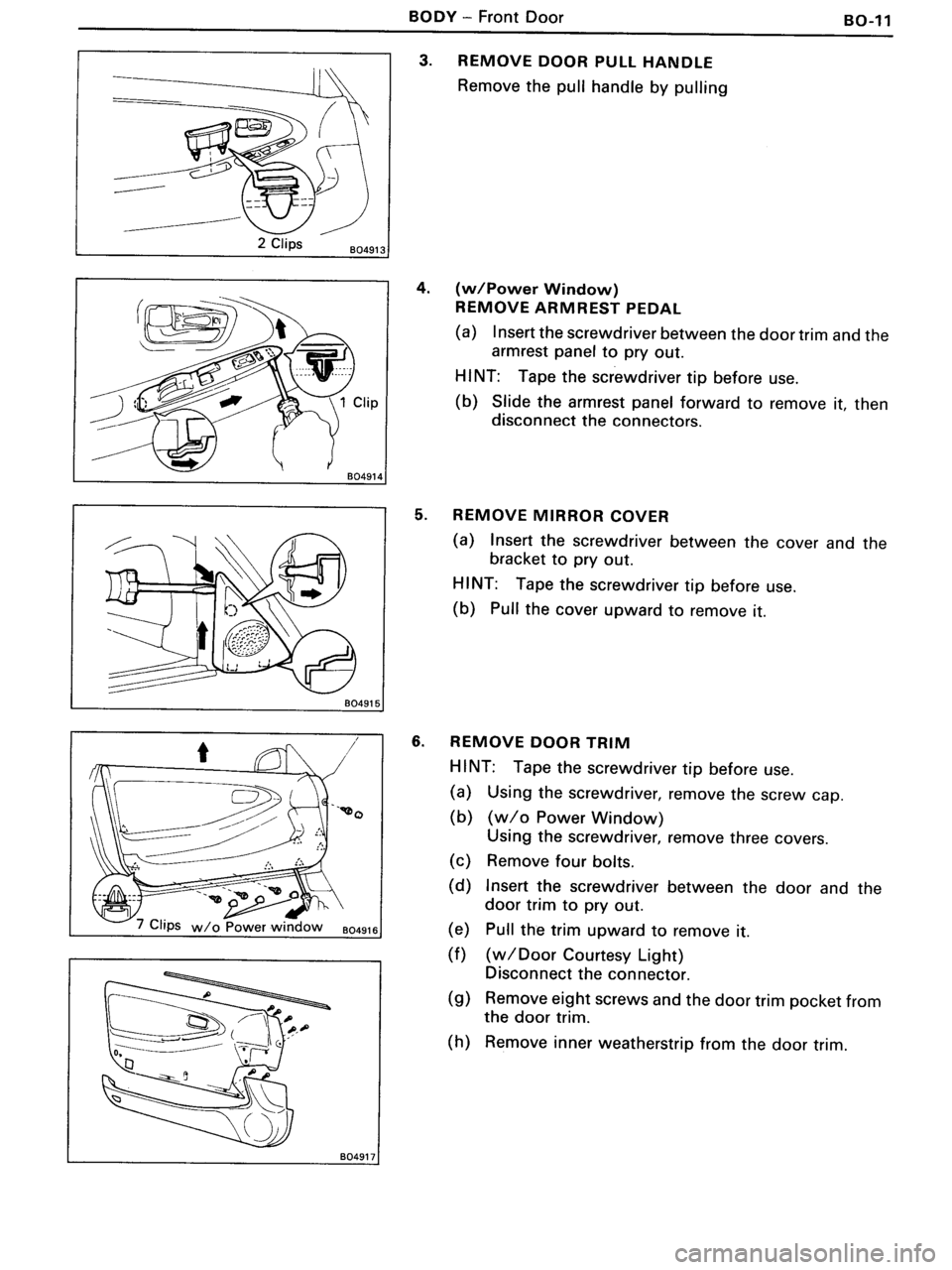 TOYOTA MR-2 1991 Factory Repair Manual TOYOTA MR-2 1991 Factory Repair Manual