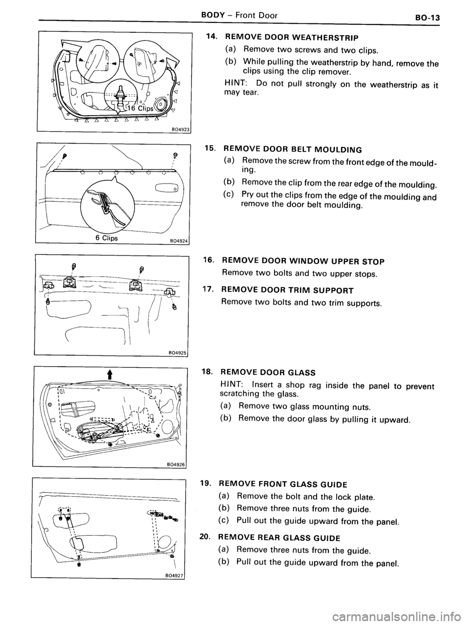 TOYOTA MR-2 1991 Factory Repair Manual TOYOTA MR-2 1991 Factory Repair Manual
