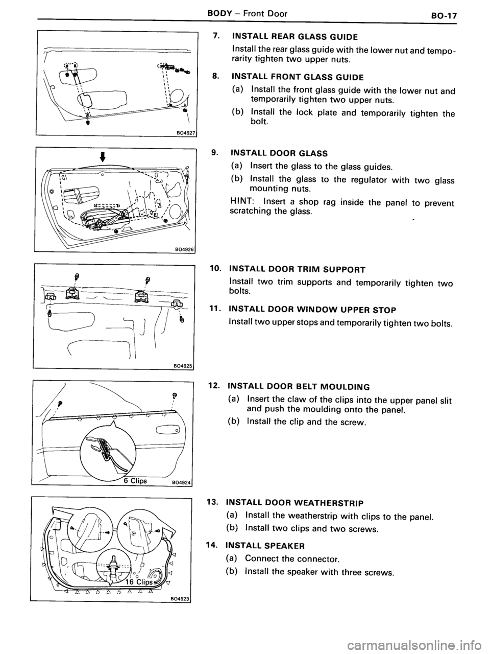 TOYOTA MR-2 1991 Factory Repair Manual TOYOTA MR-2 1991 Factory Repair Manual