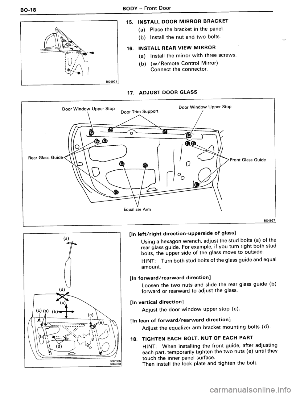 TOYOTA MR-2 1991 Factory Repair Manual TOYOTA MR-2 1991 Factory Repair Manual