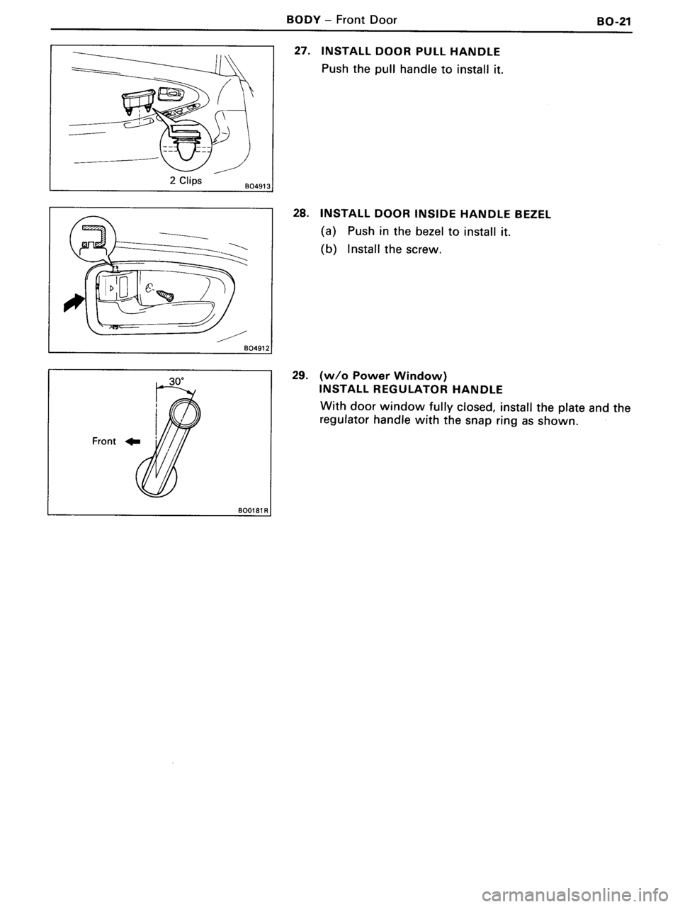 TOYOTA MR-2 1991 Factory Repair Manual TOYOTA MR-2 1991 Factory Repair Manual