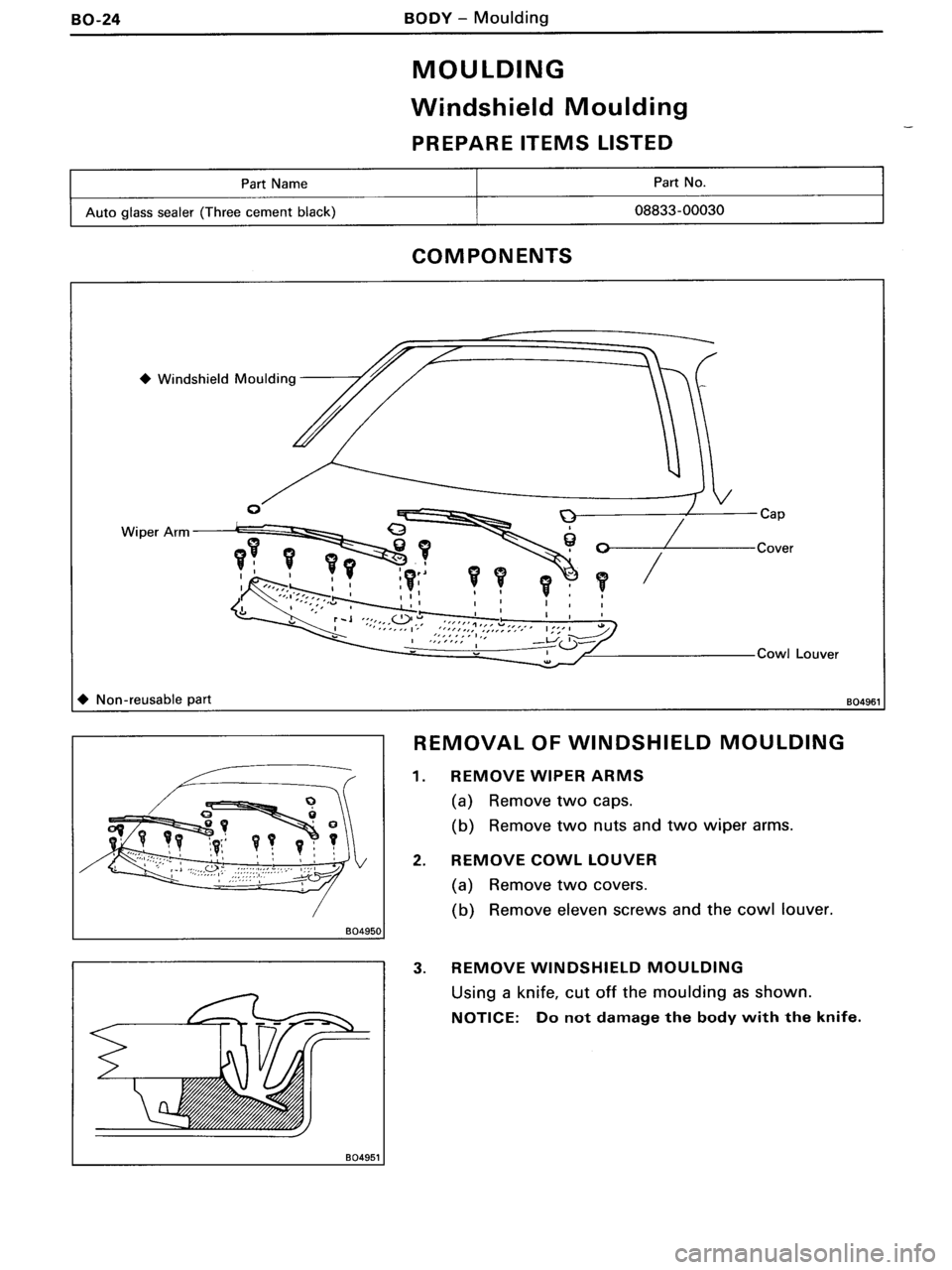TOYOTA MR-2 1991 Factory Repair Manual TOYOTA MR-2 1991 Factory Repair Manual