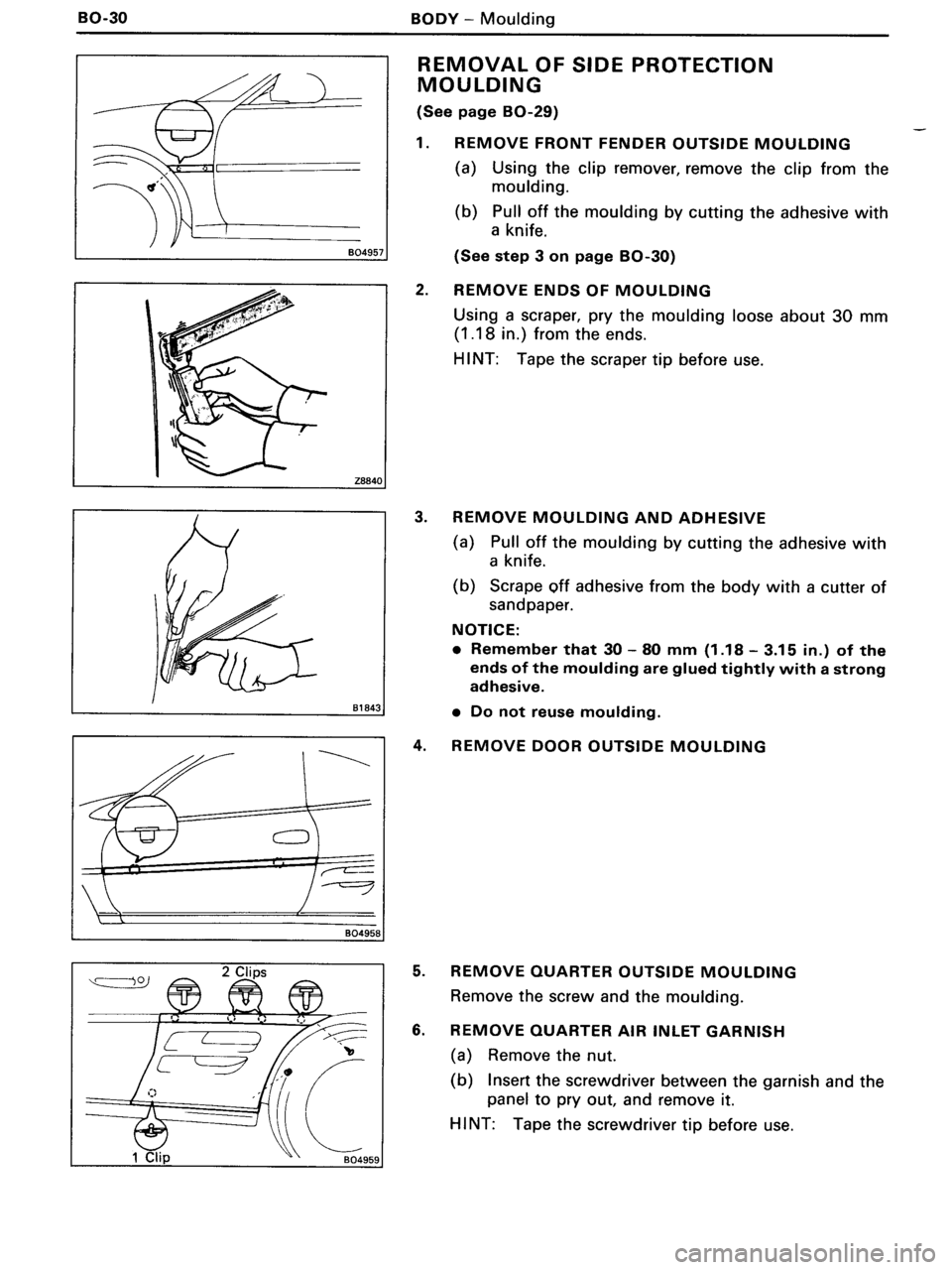 TOYOTA MR-2 1991  Factory Repair Manual 