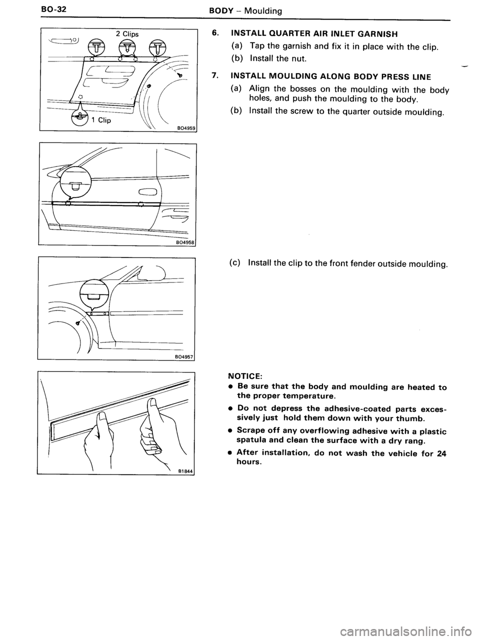TOYOTA MR-2 1991  Factory Repair Manual 