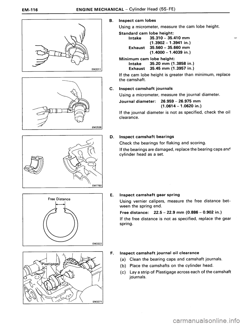 TOYOTA MR-2 1991  Factory Repair Manual 