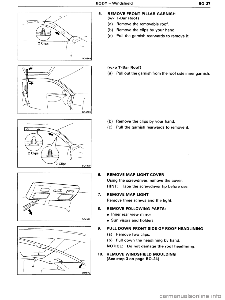 TOYOTA MR-2 1991 Factory Repair Manual TOYOTA MR-2 1991 Factory Repair Manual
