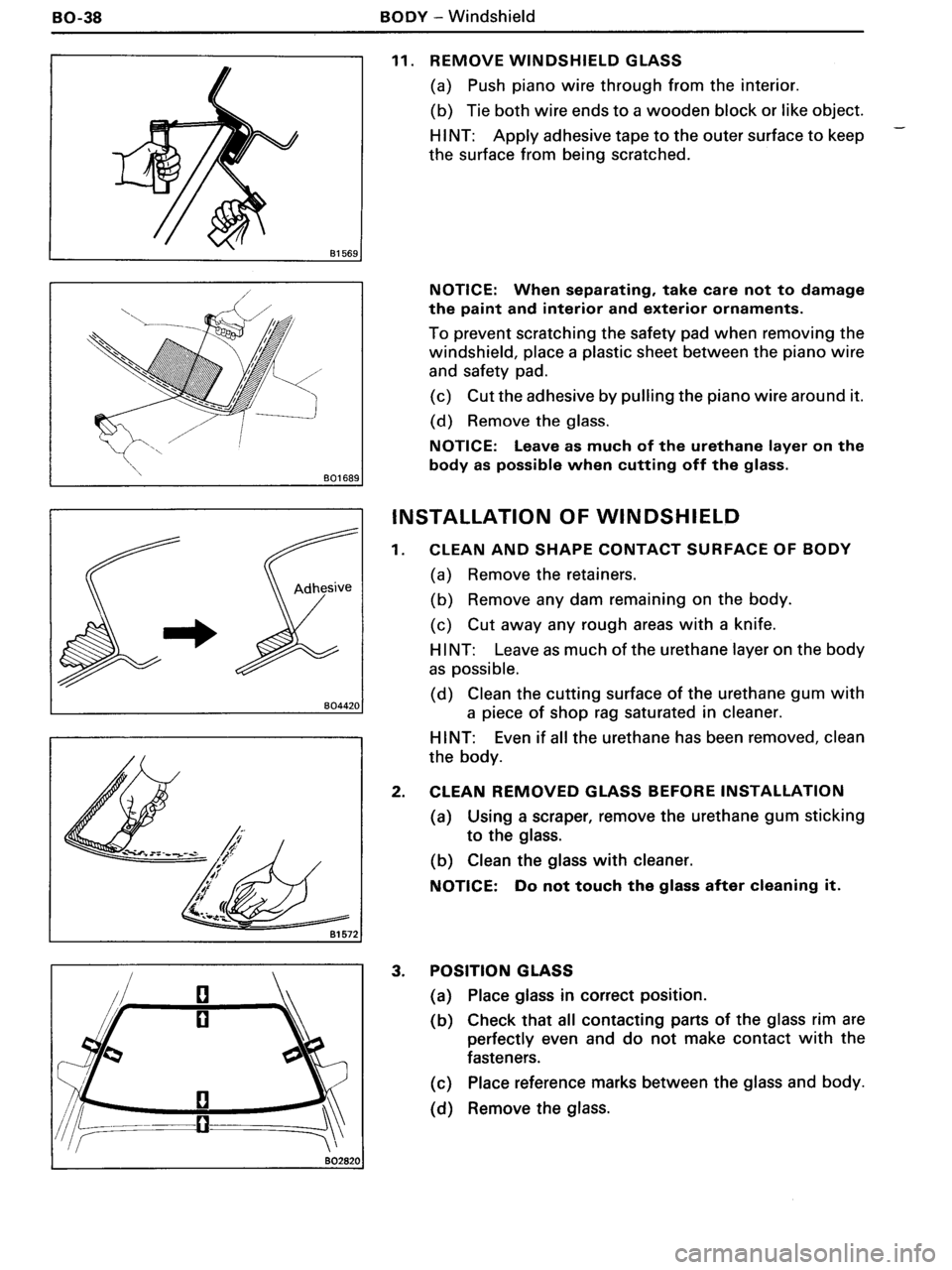 TOYOTA MR-2 1991 Factory Repair Manual TOYOTA MR-2 1991 Factory Repair Manual