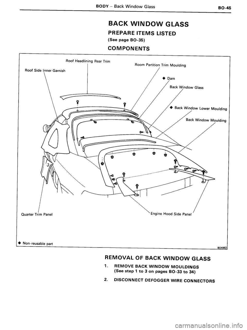 TOYOTA MR-2 1991 Factory Repair Manual TOYOTA MR-2 1991 Factory Repair Manual