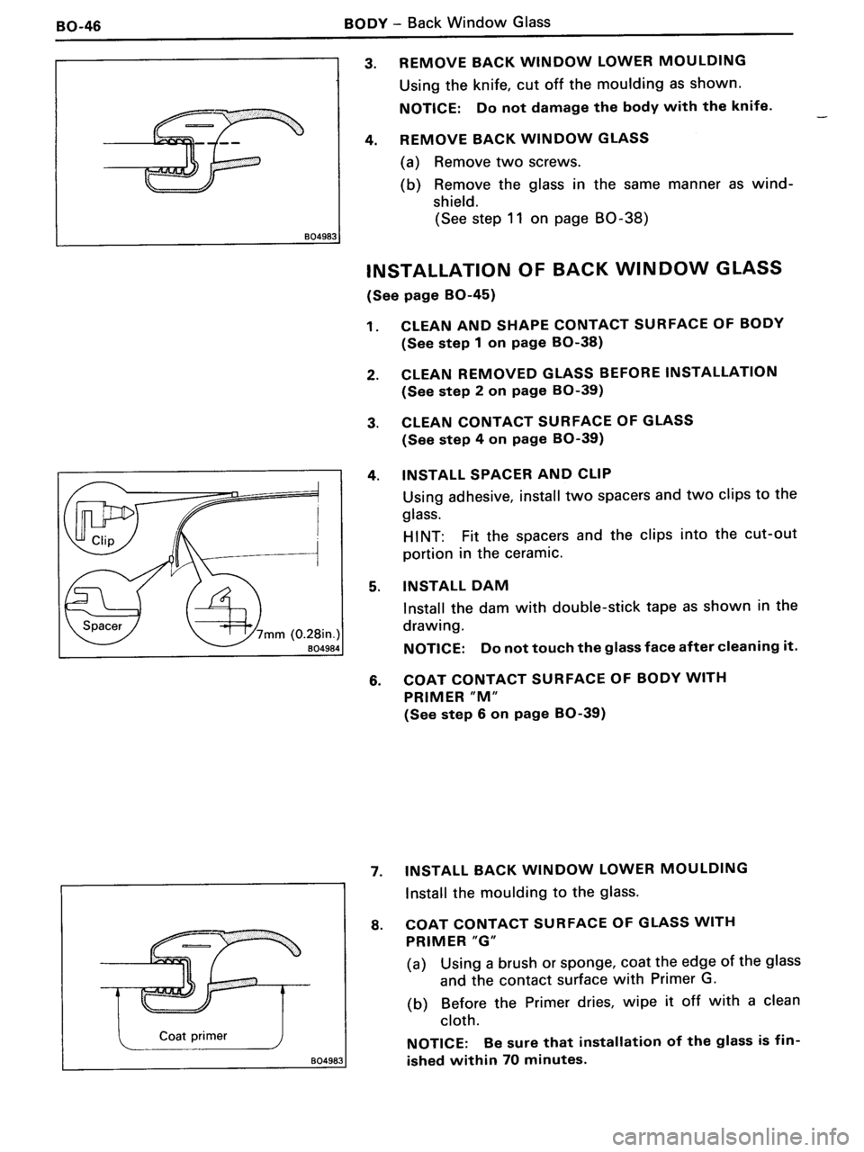 TOYOTA MR-2 1991 Factory Repair Manual TOYOTA MR-2 1991 Factory Repair Manual