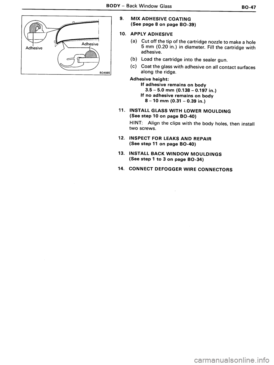 TOYOTA MR-2 1991 Factory Repair Manual TOYOTA MR-2 1991 Factory Repair Manual