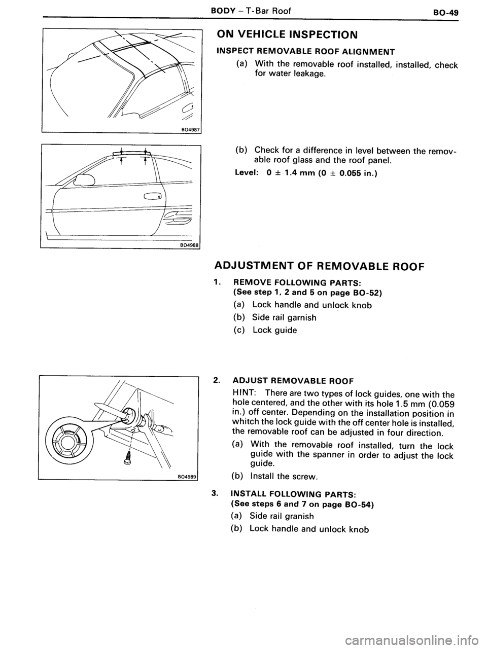 TOYOTA MR-2 1991 Factory Repair Manual TOYOTA MR-2 1991 Factory Repair Manual