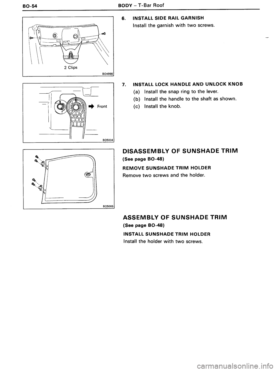 TOYOTA MR-2 1991 Factory Repair Manual TOYOTA MR-2 1991 Factory Repair Manual