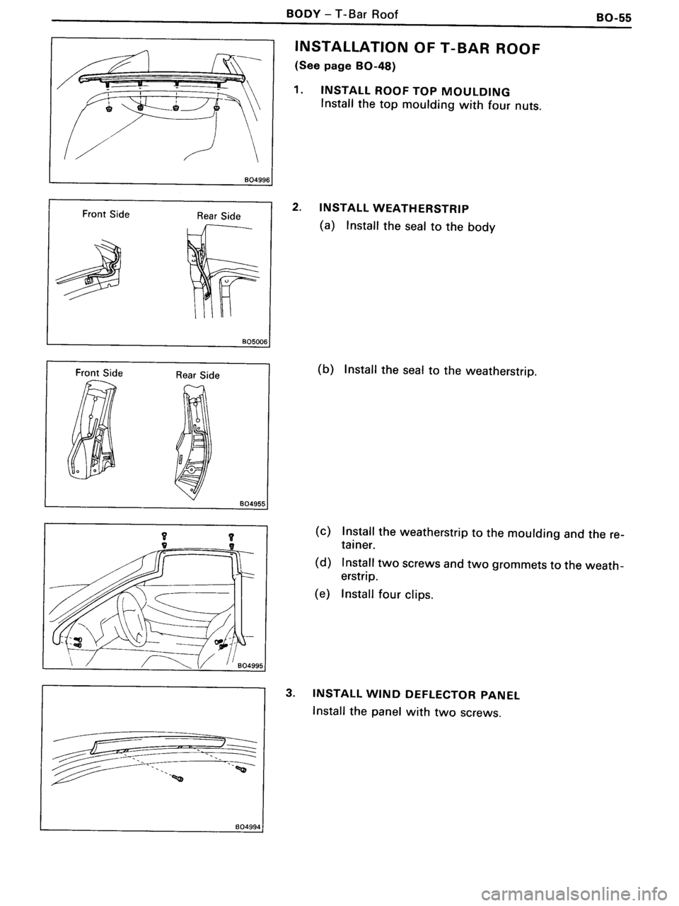 TOYOTA MR-2 1991 Factory Repair Manual TOYOTA MR-2 1991 Factory Repair Manual
