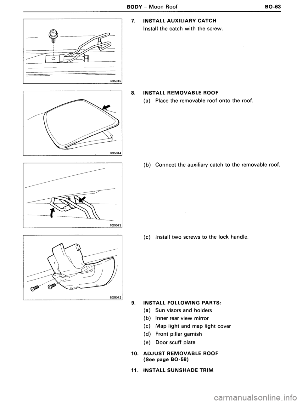 TOYOTA MR-2 1991 Factory Repair Manual TOYOTA MR-2 1991 Factory Repair Manual