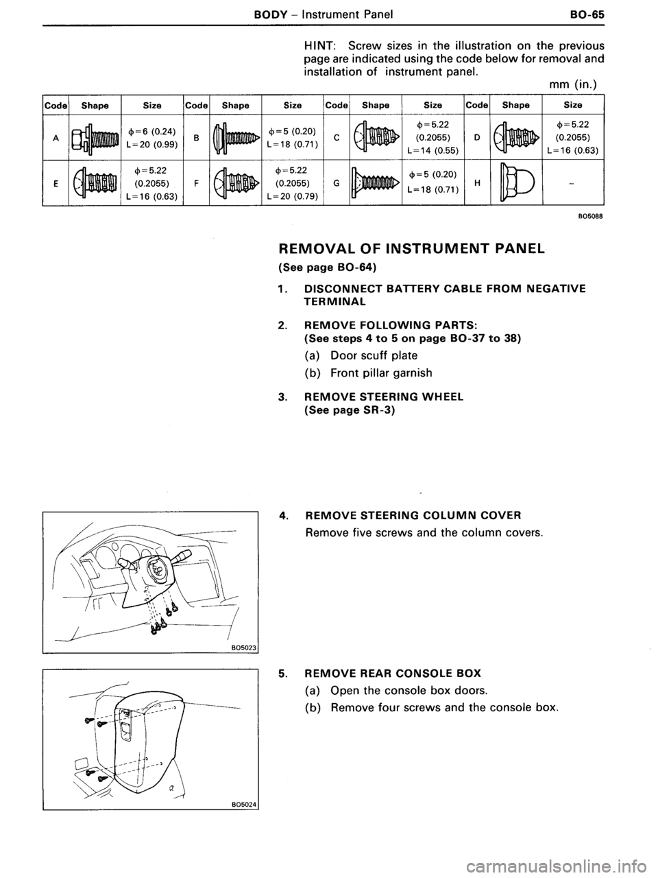 TOYOTA MR-2 1991  Factory Repair Manual 