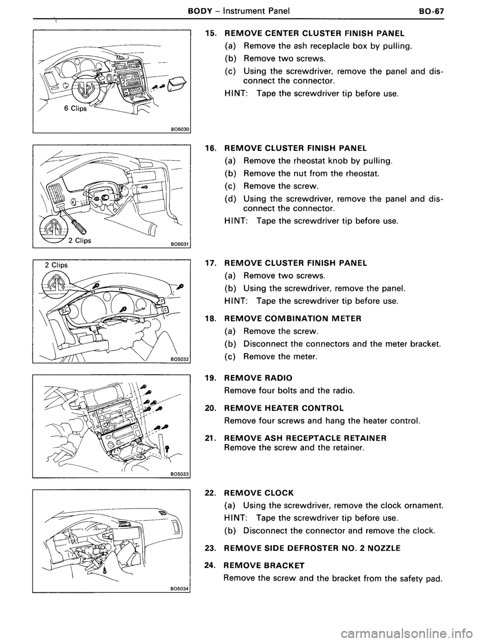 TOYOTA MR-2 1991  Factory Repair Manual 