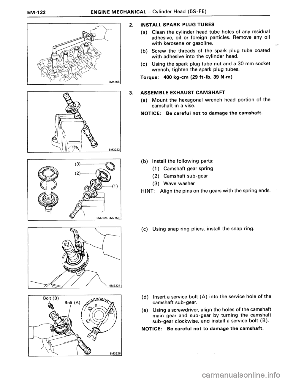 TOYOTA MR-2 1991  Factory Repair Manual 