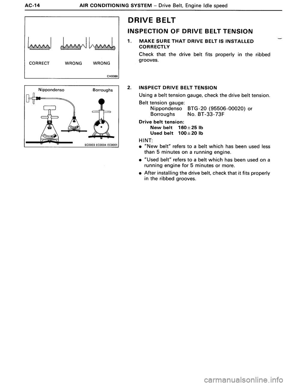 TOYOTA MR-2 1991  Factory Repair Manual 