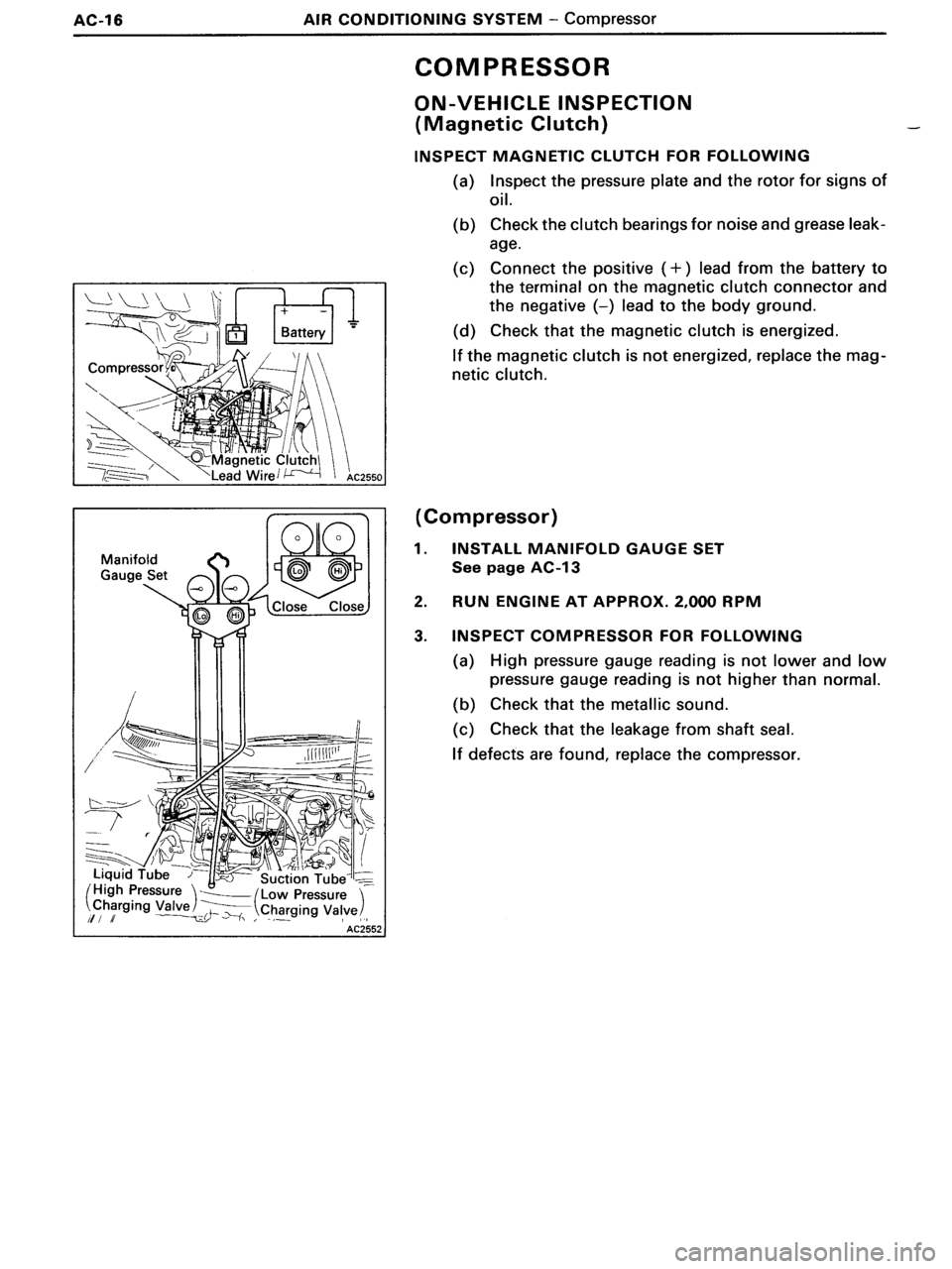 TOYOTA MR-2 1991  Factory Repair Manual 