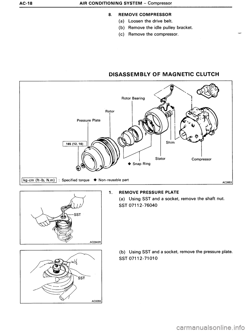 TOYOTA MR-2 1991  Factory Repair Manual 