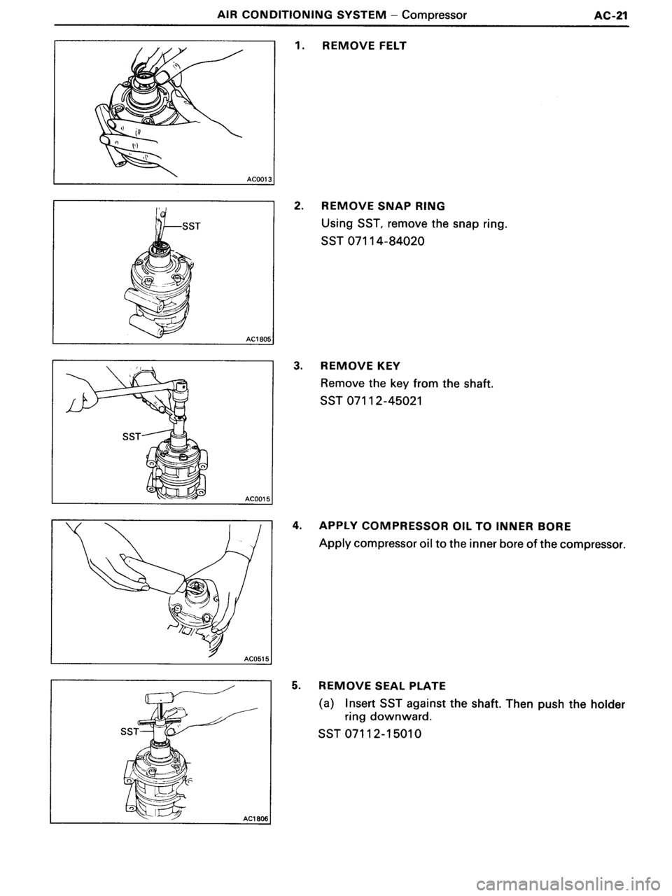TOYOTA MR-2 1991  Factory Repair Manual 