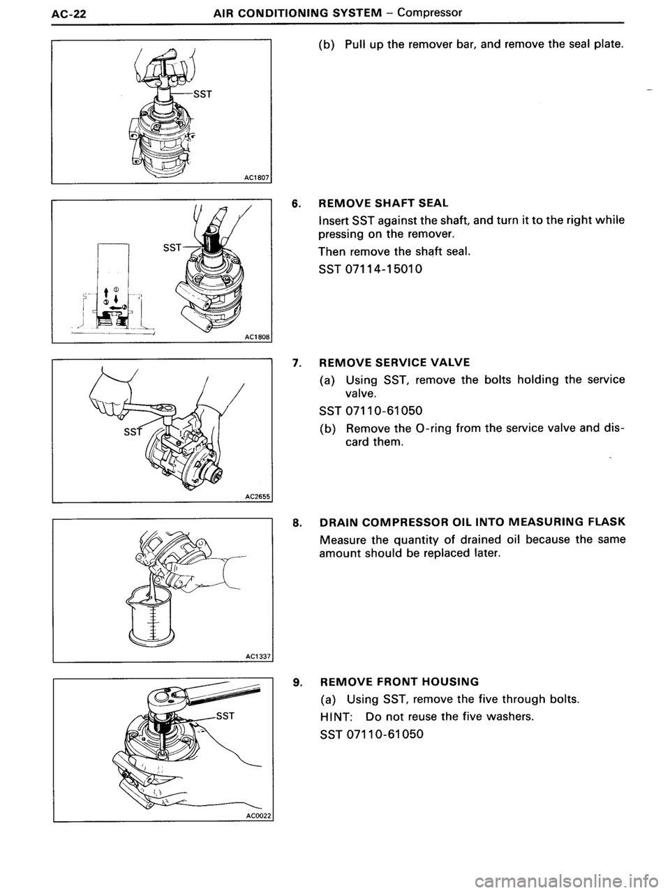 TOYOTA MR-2 1991  Factory Repair Manual 