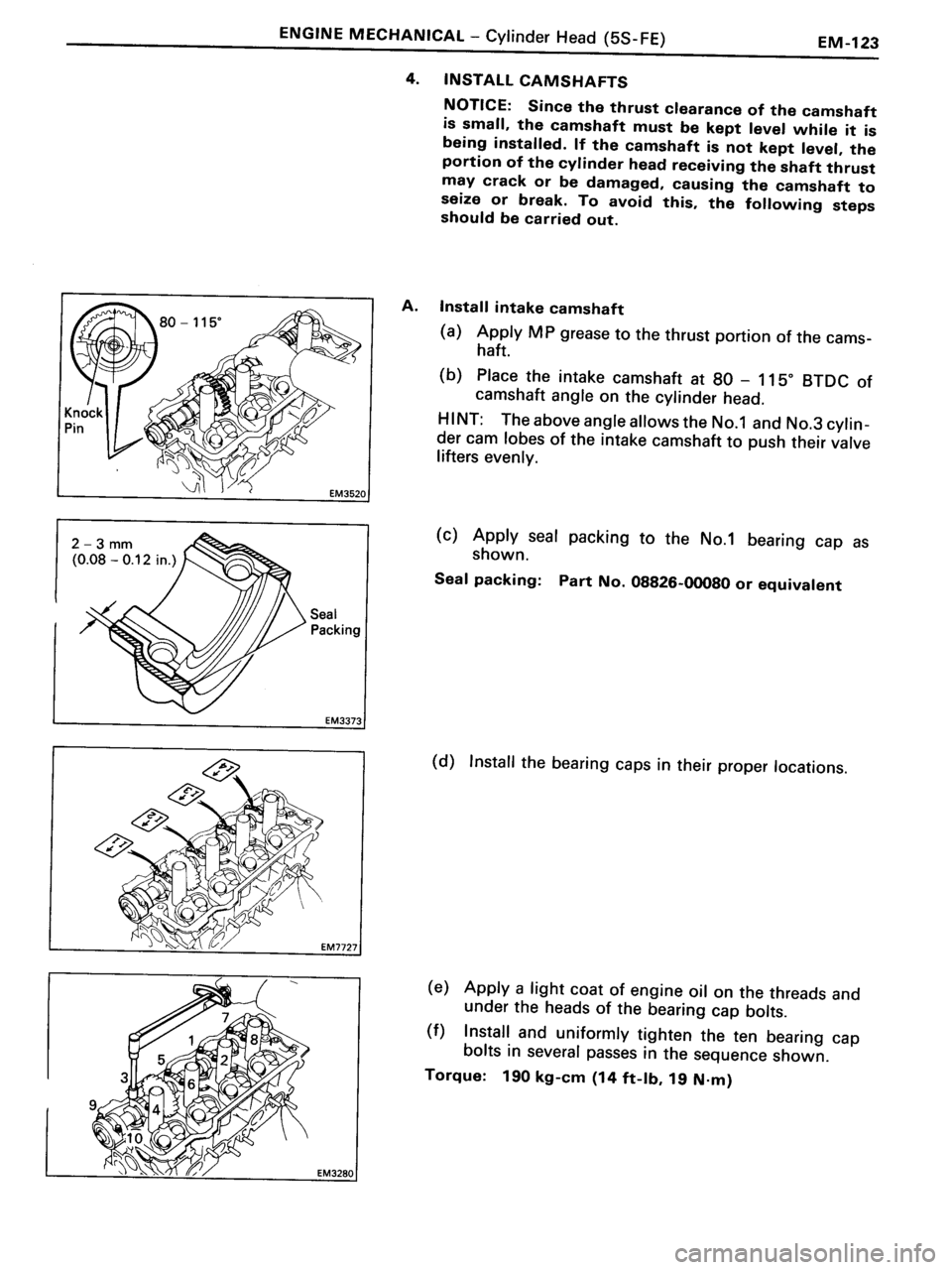 TOYOTA MR-2 1991  Factory Repair Manual 