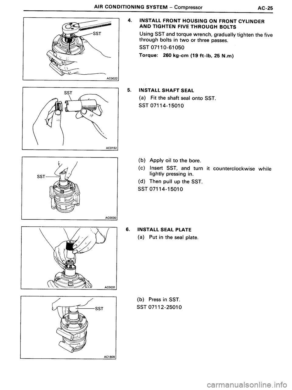 TOYOTA MR-2 1991 Factory Repair Manual TOYOTA MR-2 1991 Factory Repair Manual