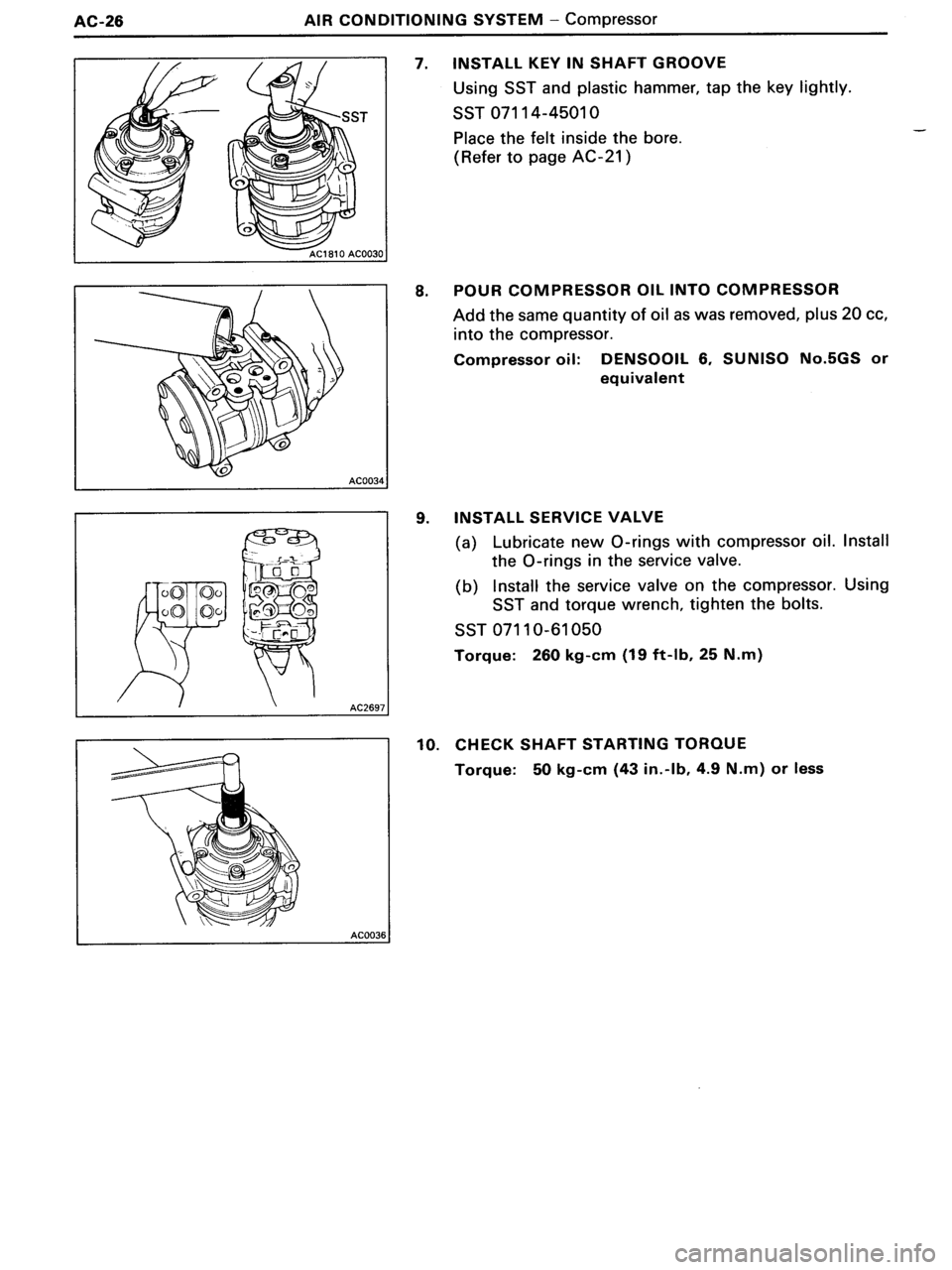TOYOTA MR-2 1991 Factory Repair Manual TOYOTA MR-2 1991 Factory Repair Manual