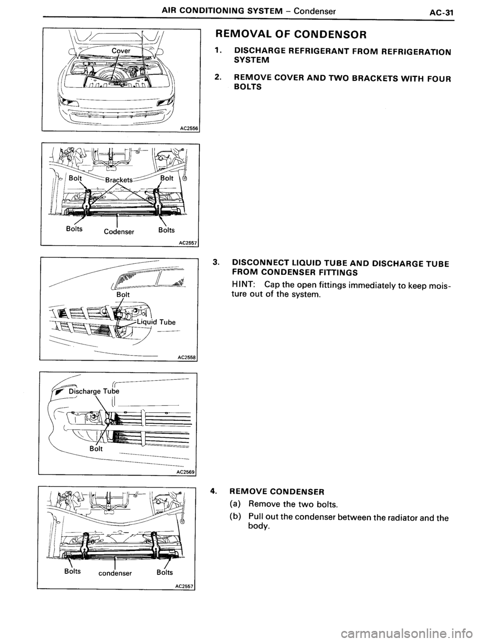 TOYOTA MR-2 1991 Factory Repair Manual TOYOTA MR-2 1991 Factory Repair Manual