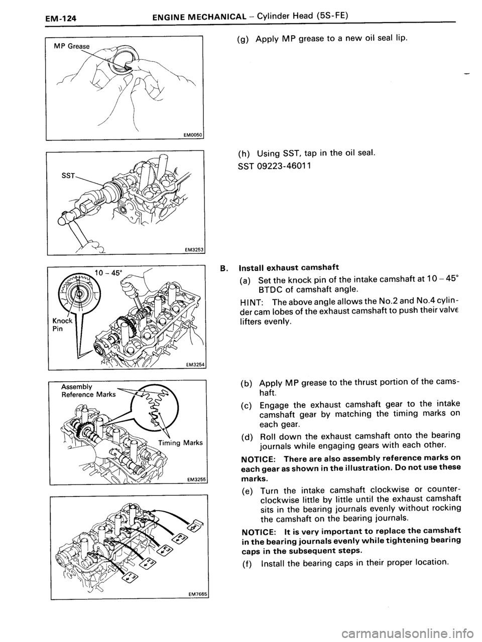 TOYOTA MR-2 1991  Factory Repair Manual 