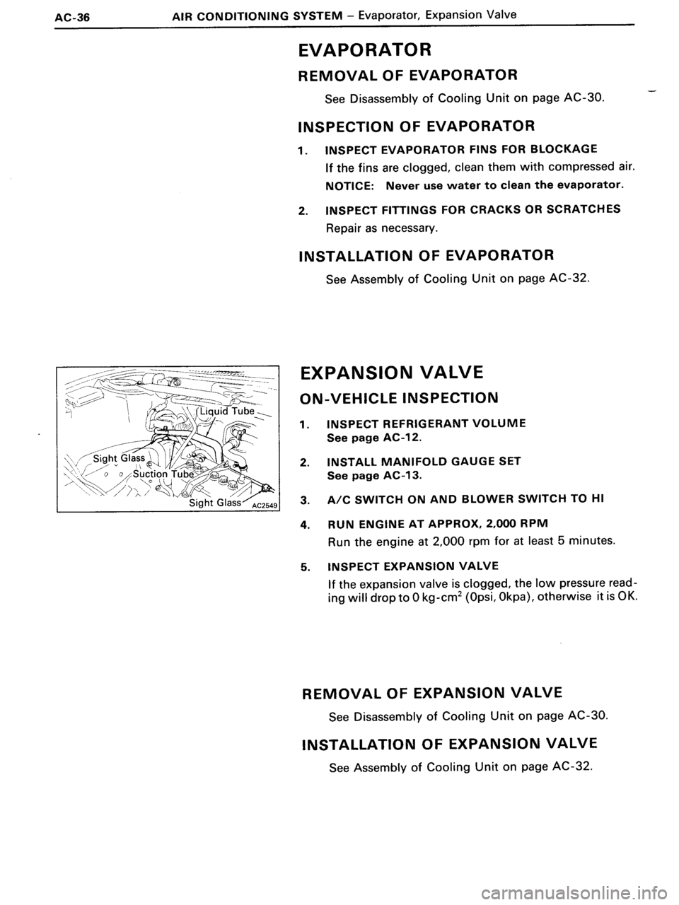 TOYOTA MR-2 1991  Factory Repair Manual 
