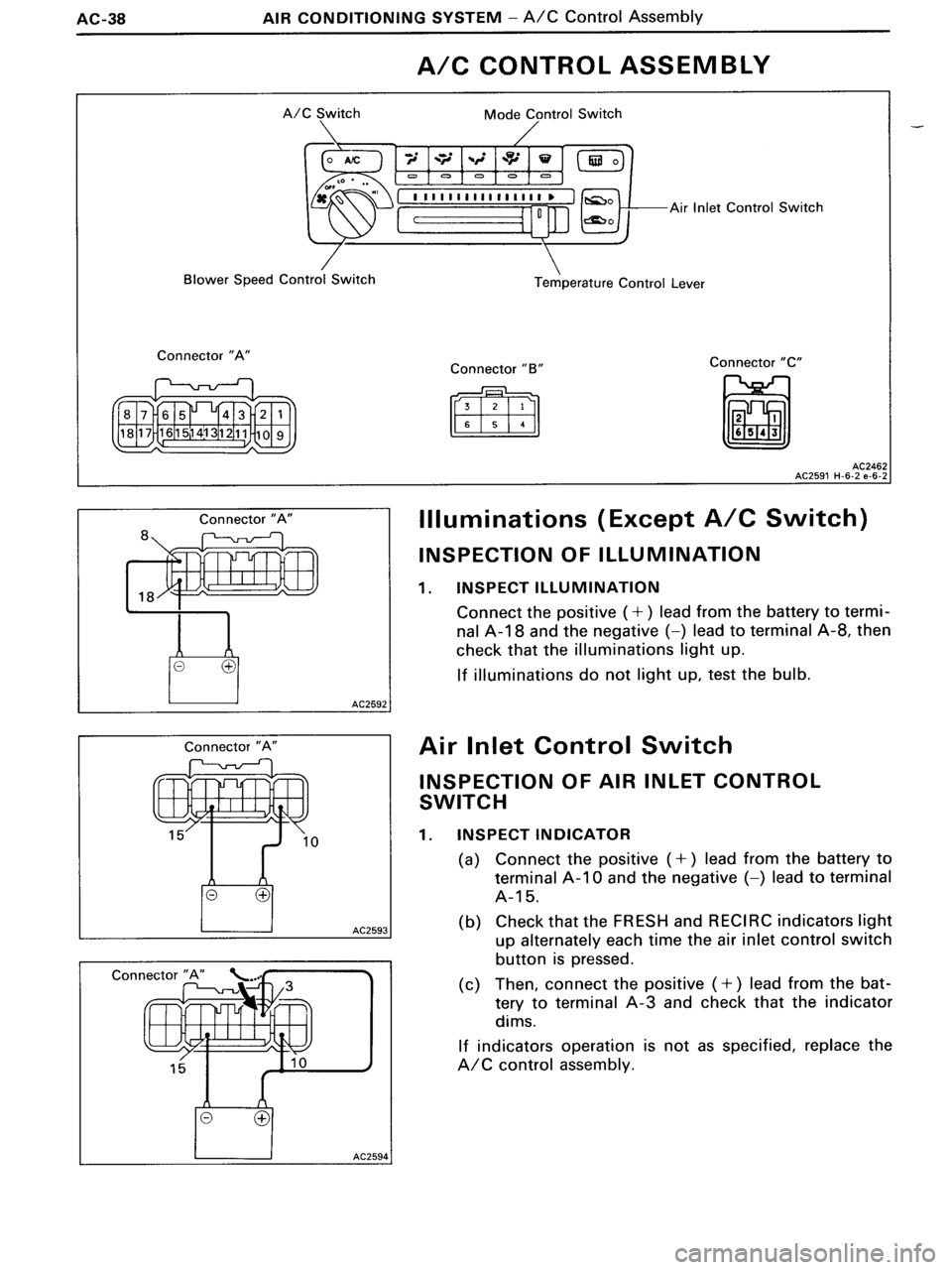 TOYOTA MR-2 1991  Factory Repair Manual 