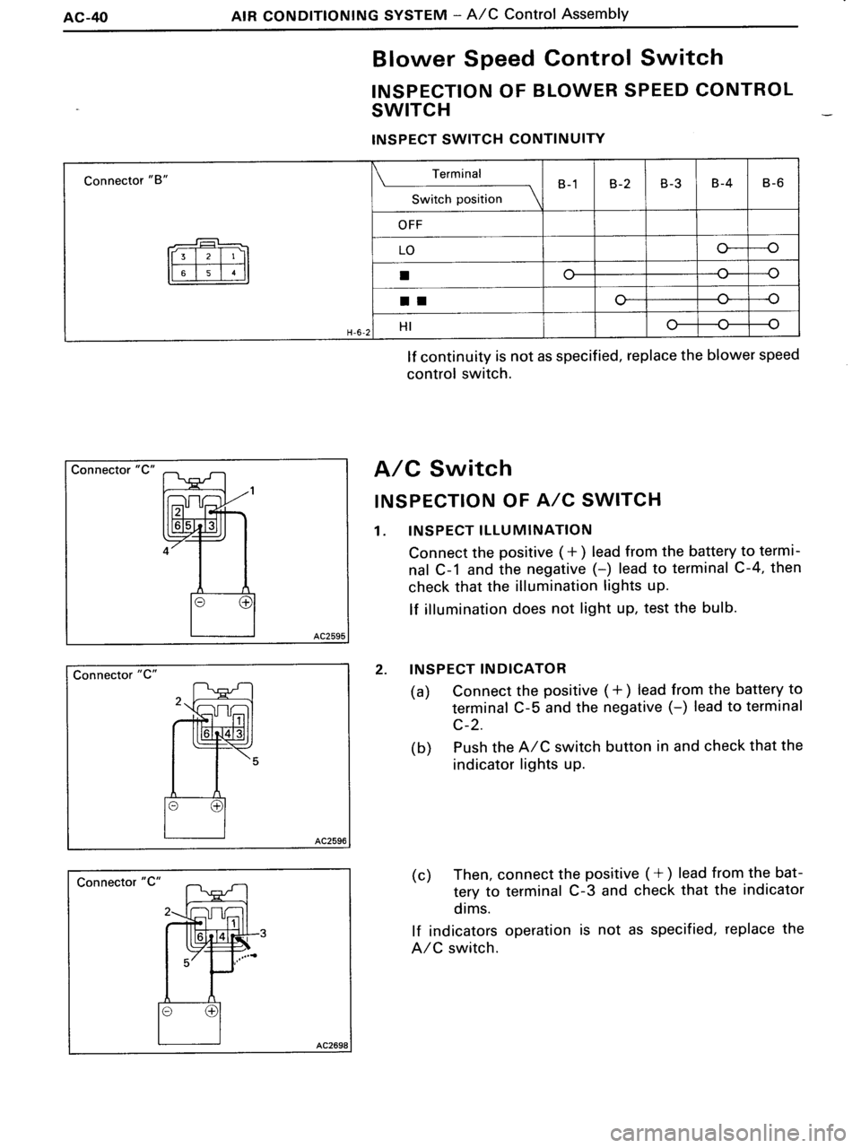 TOYOTA MR-2 1991  Factory Repair Manual 