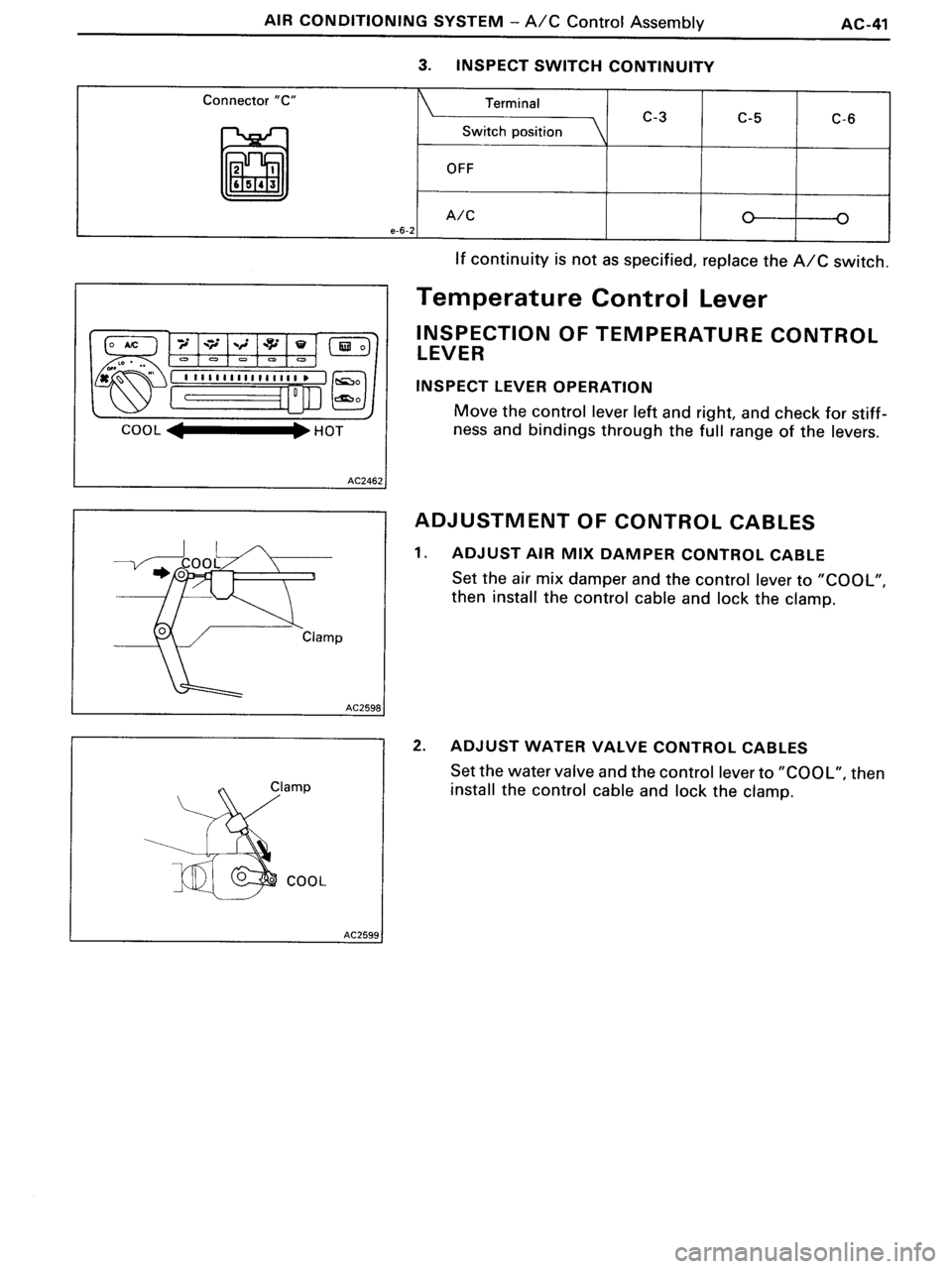 TOYOTA MR-2 1991  Factory Repair Manual 