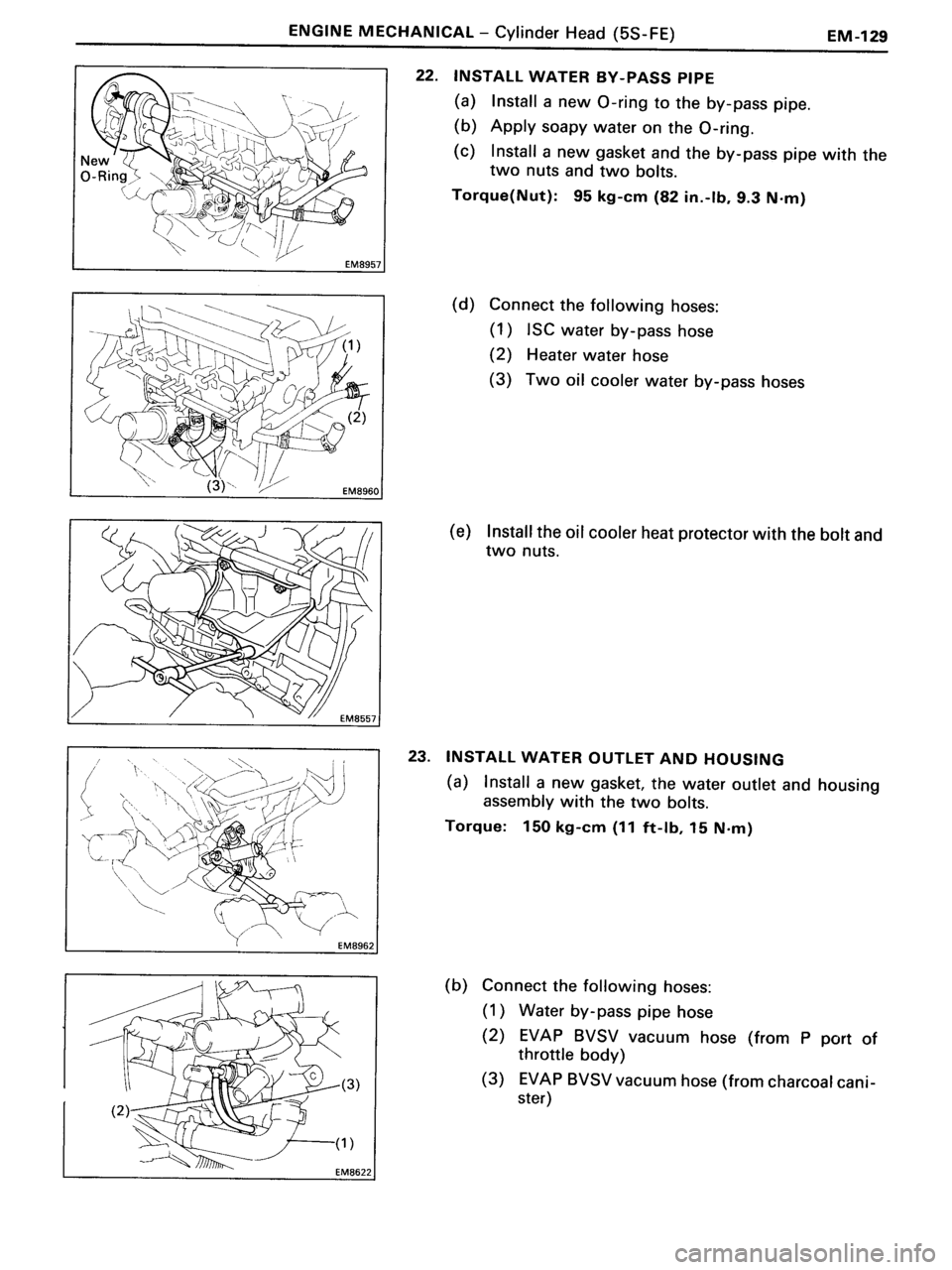 TOYOTA MR-2 1991  Factory Repair Manual 