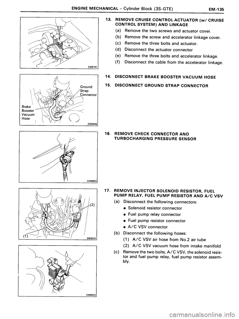 TOYOTA MR-2 1991  Factory Repair Manual 