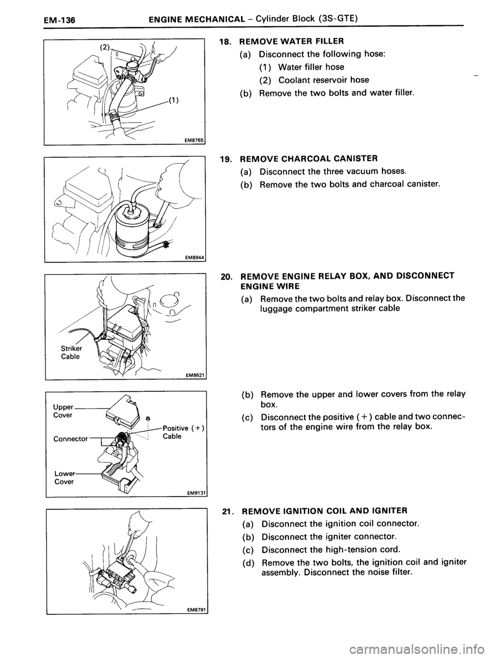 TOYOTA MR-2 1991  Factory Repair Manual 