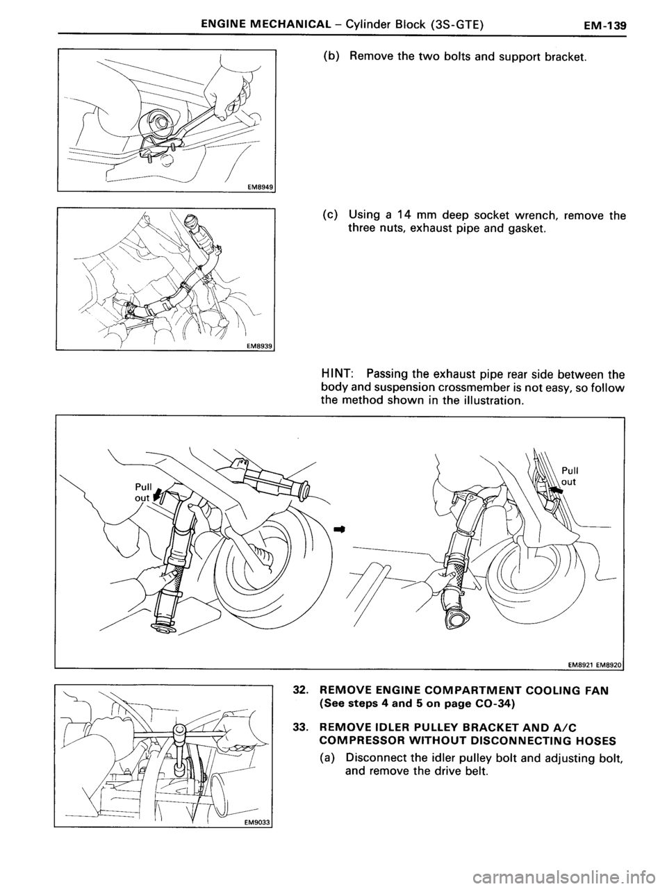 TOYOTA MR-2 1991  Factory Repair Manual 