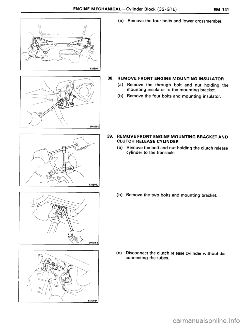 TOYOTA MR-2 1991  Factory Repair Manual 